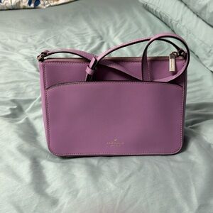 EUC Kate Spade New York Adel Medium Top Zip Crossbody Bag, Lavender